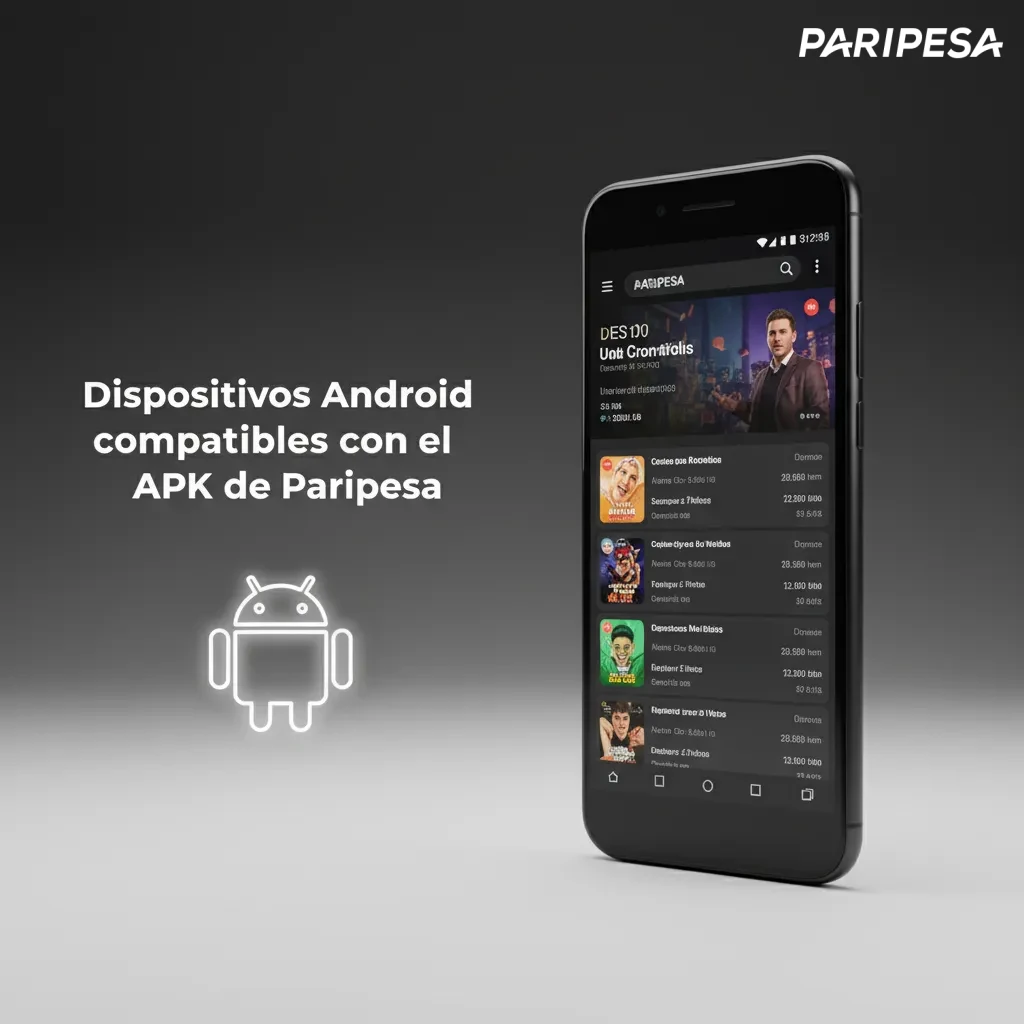 Lista de dispositivos Android compatibles con el APK de Paripesa en Chile: Samsung S24, Pixel 8, Xiaomi 14, OnePlus 12 y más.