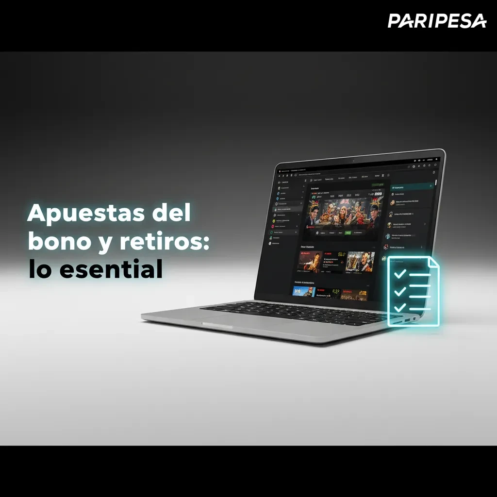 Infografía Paripesa: apuestas de bono y retiros; saldos separados, rollover x35, plazos 7–30 días, límites y verificación.