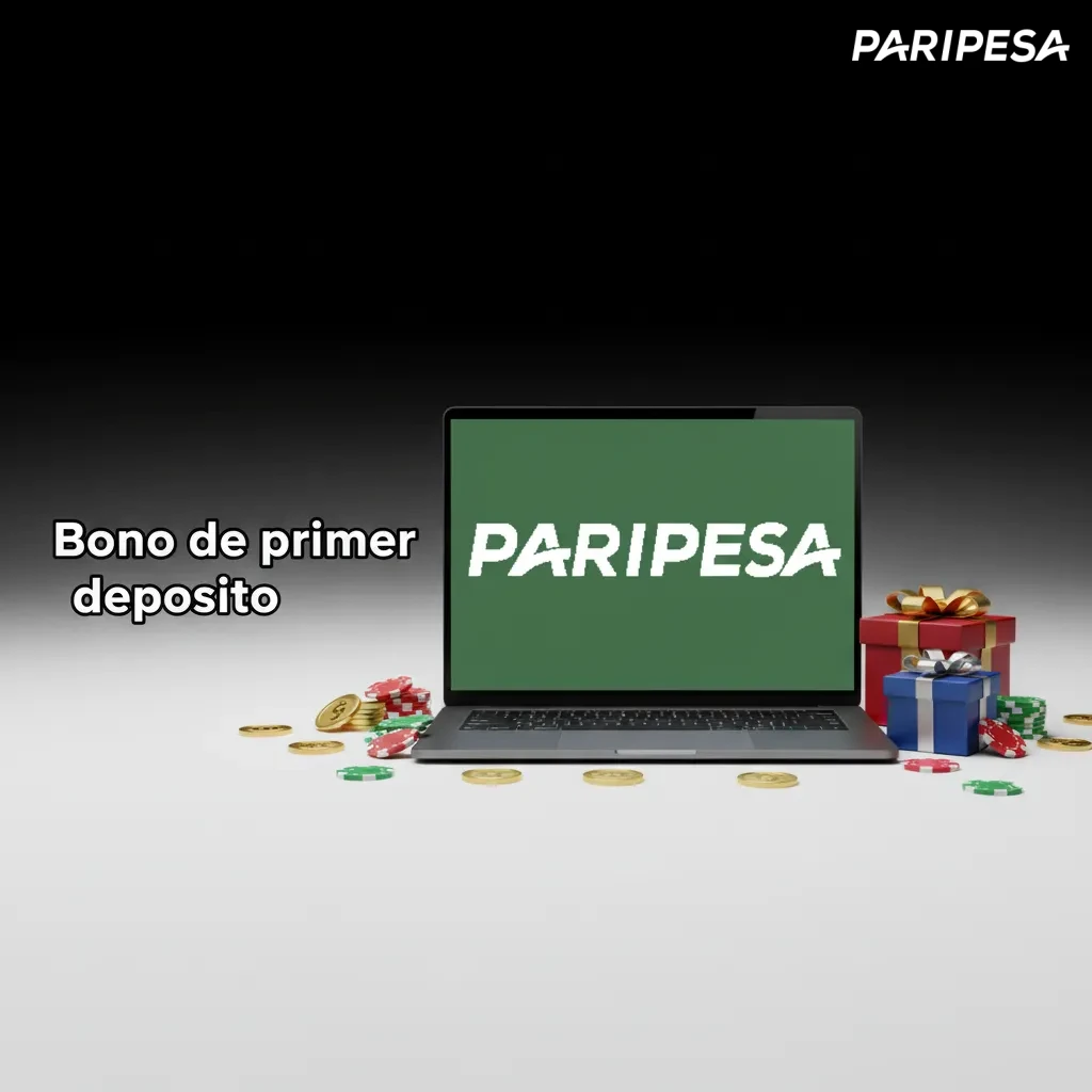 Banner bono primer depósito Paripesa: 100% hasta 100 € + tiradas gratis. Depósito mínimo $10.000 CLP. Rollover 35x/7 días.