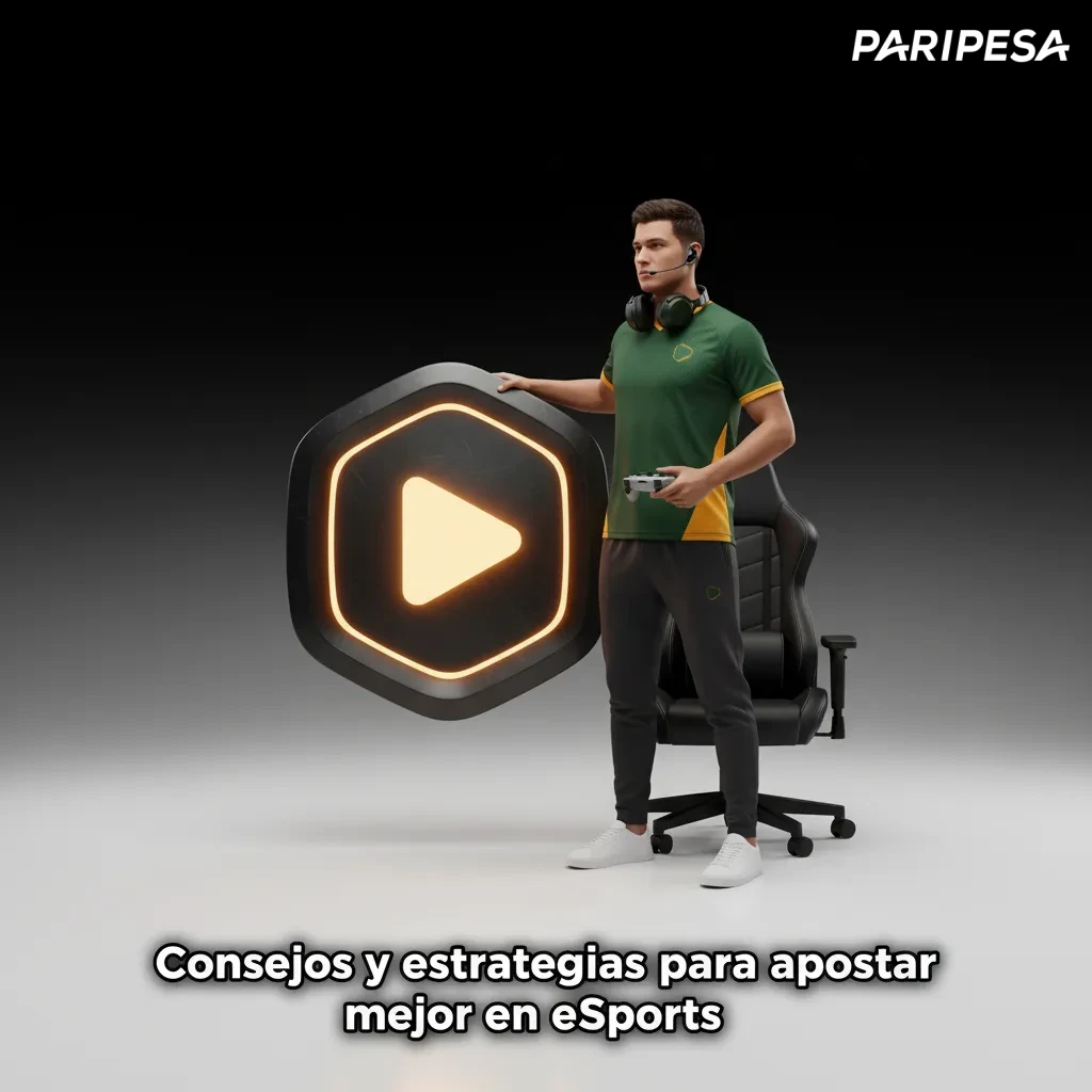 Infografía de consejos para apostar en eSports: banca, análisis, cuotas, mercados, en vivo, registro y disciplina.