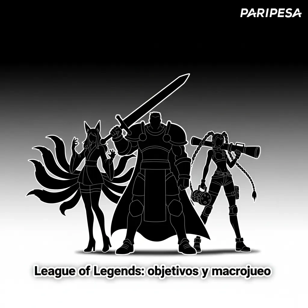 Infografía de LoL: objetivos y macrojuego, apuestas prepartido/en vivo y ligas LEC, LCK, LLA, MSI y Worlds.