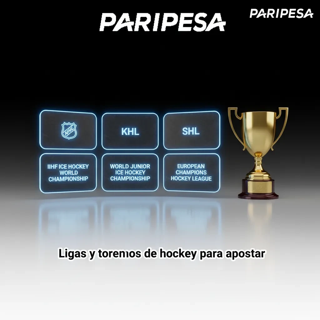 Gráfico de apuestas de hockey con ligas NHL, KHL, SHL, Liiga, CHL, IIHF y NCAA; calendario y cuotas en Chile.