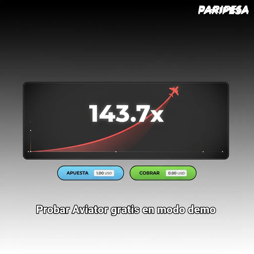 Aviator en modo demo gratis en Paripesa: avión y gráfico de multiplicadores; práctica con dinero virtual y Auto Cashout