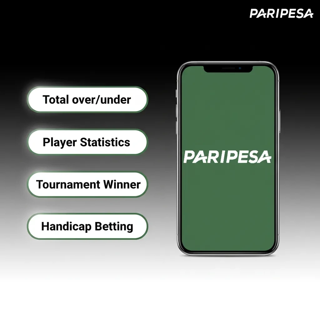 Listado de tipos de apuestas en Paripesa: Sencilla, Combinada, Sistema, En vivo y Hándicap asiático.