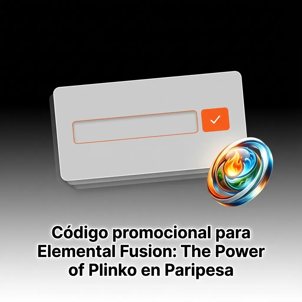 Banner de código promocional para Elemental Fusion: The Power of Plinko en Paripesa para jugadores de Chile