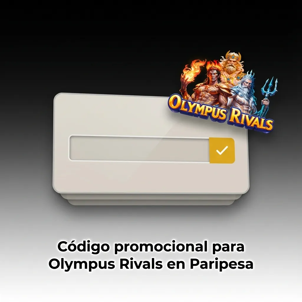 Banner de Paripesa promocionando Olympus Rivals con código exclusivo OLYMPUSVIP y mensaje de bonos para nuevos jugadores
