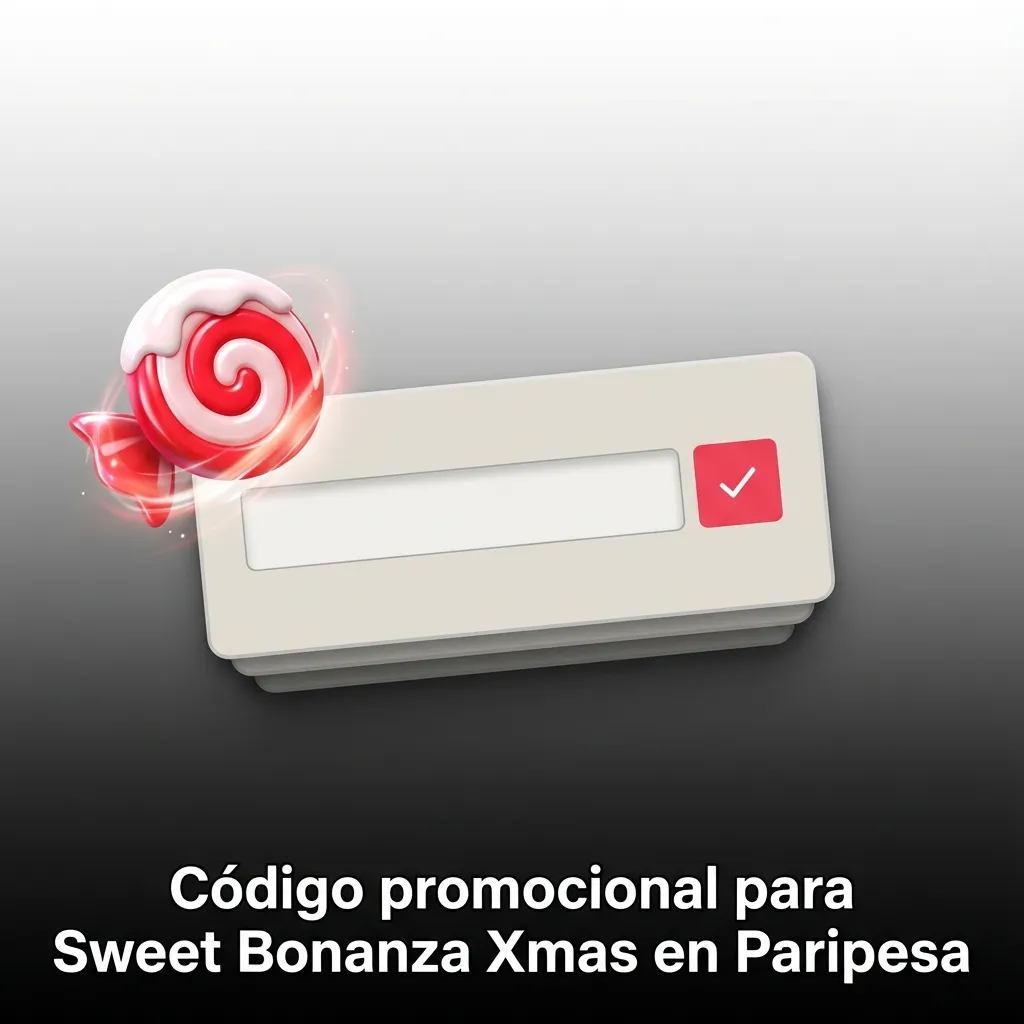 Banner navideño de Sweet Bonanza Xmas en Paripesa con texto: código promocional XMASCHILE para jugadores de Chile