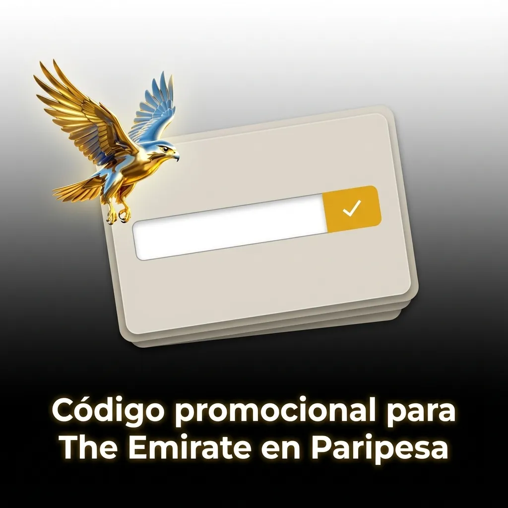 Banner en español de Paripesa que promociona la slot The Emirate con el código de bono EMIRATECL