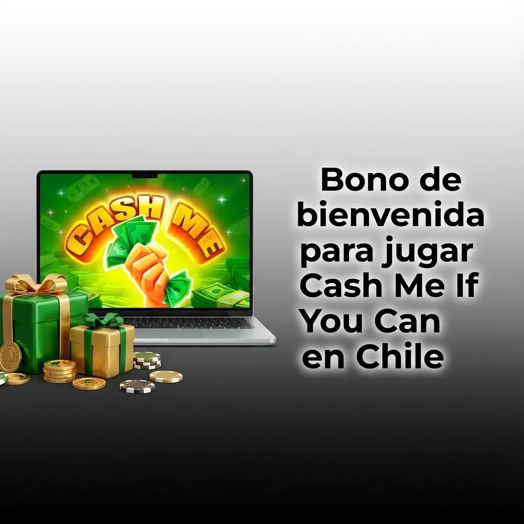 Banner promocional chileno que ofrece bono de bienvenida 100% hasta 100 € y tiradas gratis para jugar Cash Me If You Can