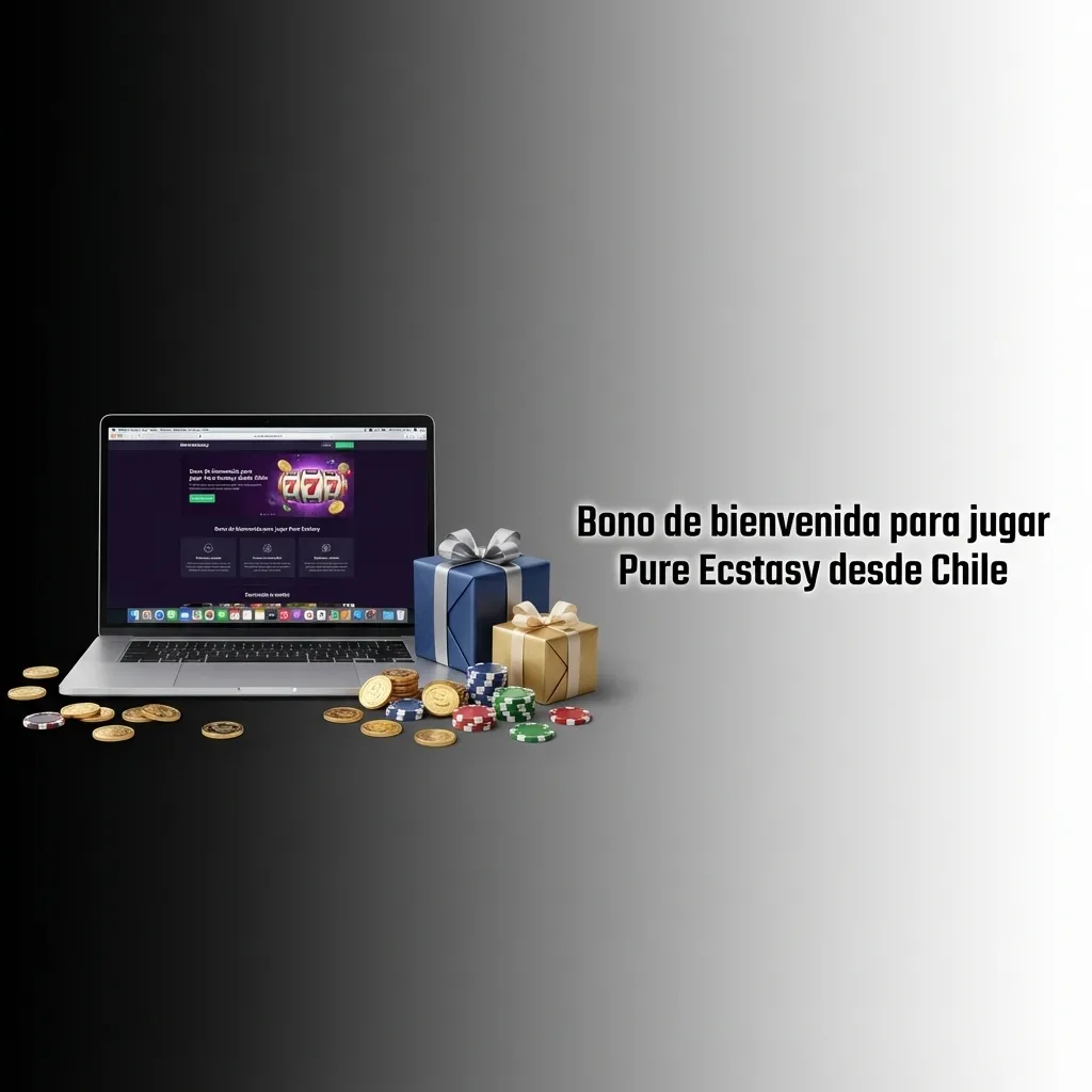 Banner de bono de bienvenida casino Chile 100% hasta 100 € más tiradas gratis para jugar Pure Ecstasy