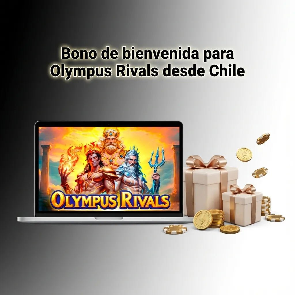 Banner de bono de bienvenida en casino online chileno: 100 % hasta 100 € y tiradas gratis para jugar Olympus Rivals.