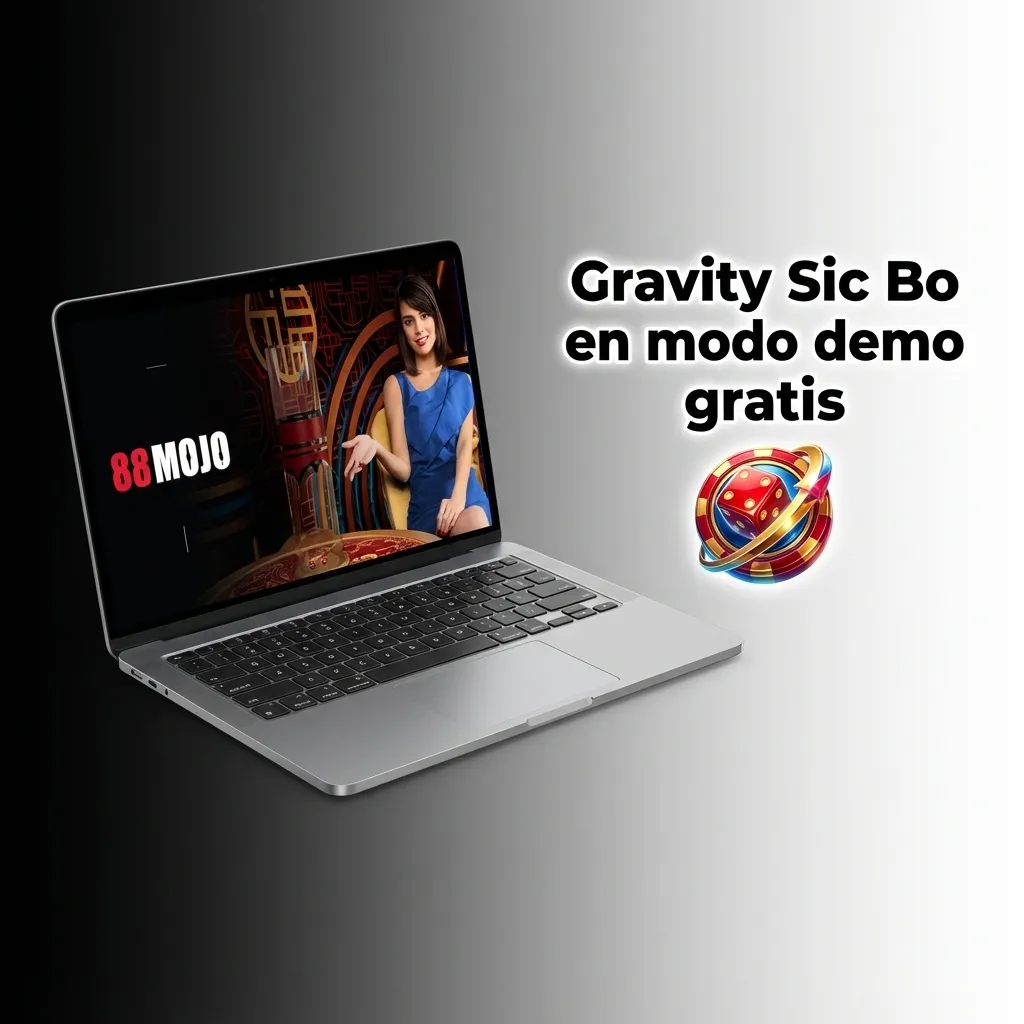Pantalla de Gravity Sic Bo en modo demo gratis en Paripesa, con dados, mesa de apuestas y fichas virtuales sin riesgo