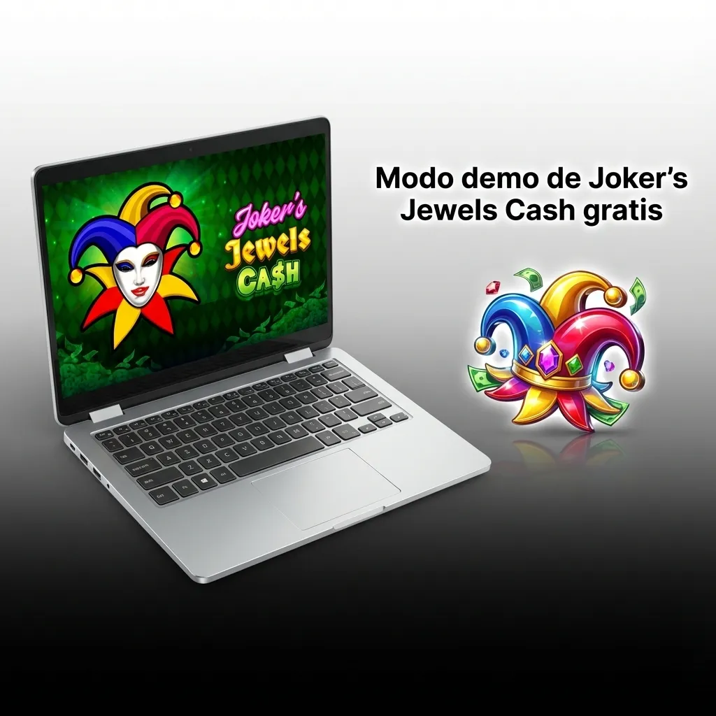 Pantalla de tragamonedas Joker's Jewels Cash en modo demo en Paripesa, mostrando saldo virtual y botones de apuesta