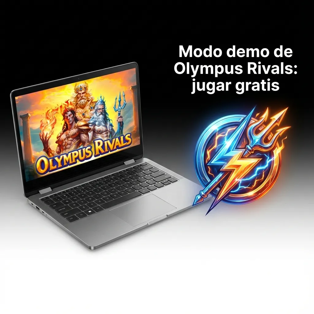 Interfaz del modo demo de la tragamonedas Olympus Rivals en Paripesa, con carretes, símbolos y saldo virtual visible