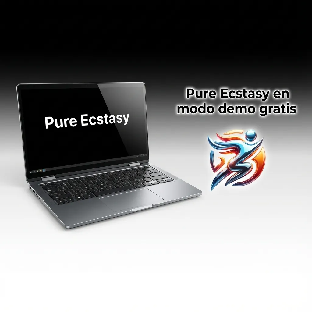 Interfaz de tragamonedas Pure Ecstasy en Paripesa mostrando modo demo gratis con saldo virtual y botones de apuesta.