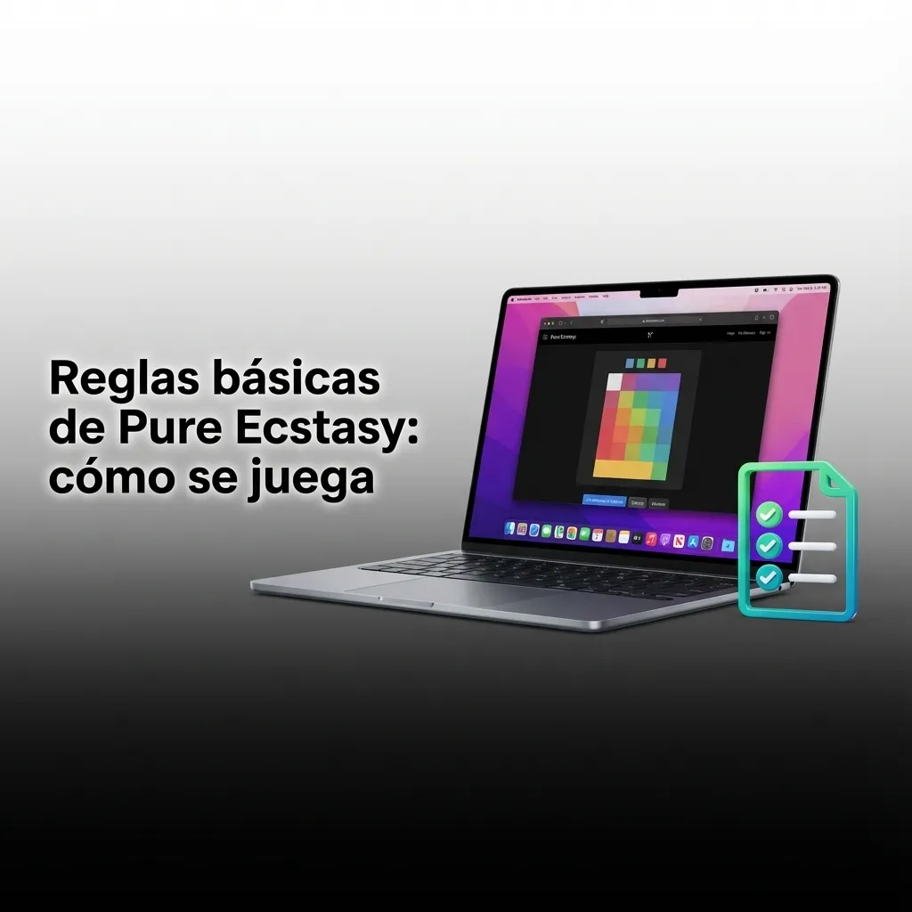 Interfaz de juego de casino online Pure Ecstasy mostrando controles de apuesta, rango ganador y balance en pantalla