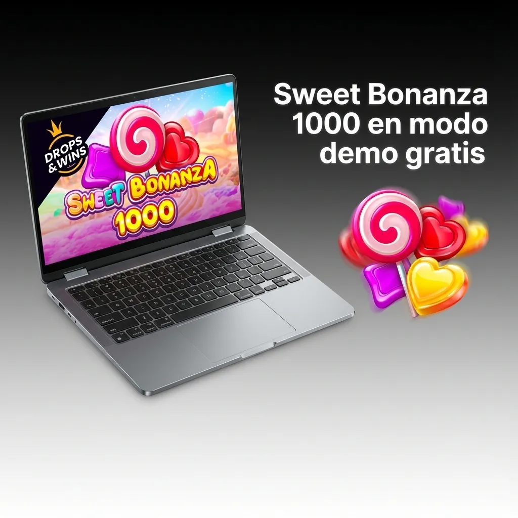 Pantalla de Sweet Bonanza 1000 en Paripesa, mostrando el modo demo gratis con saldo virtual y símbolos de caramelos