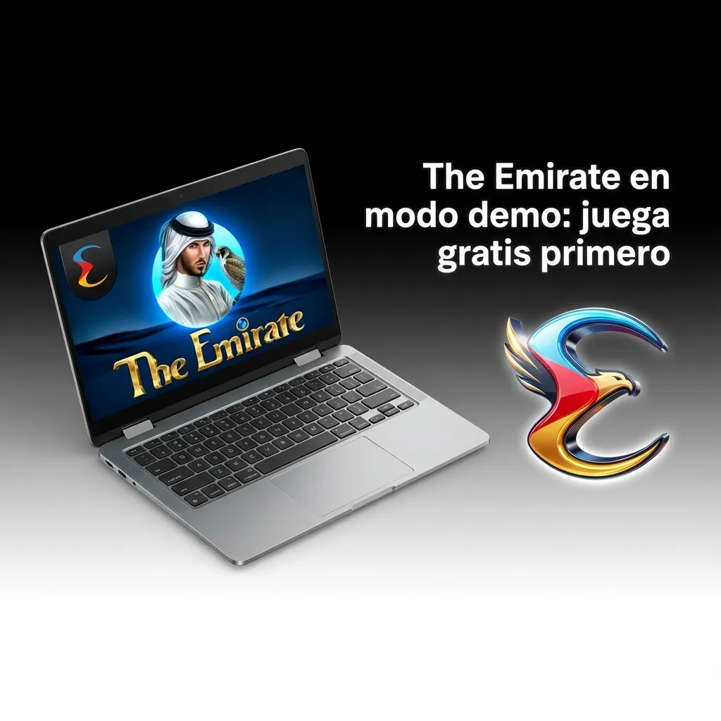 Tragamonedas The Emirate en modo demo en un casino online, con carretes y saldo virtual destacado en pantalla