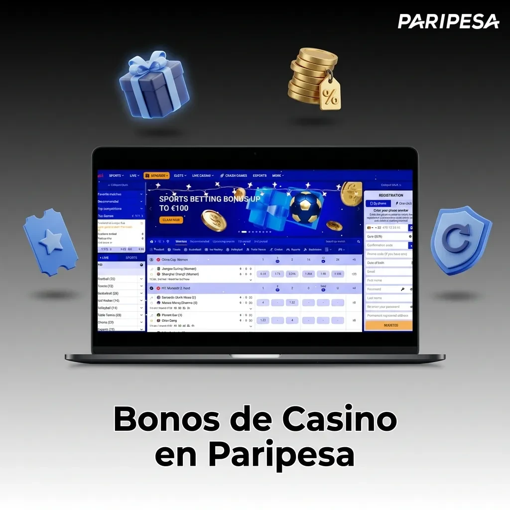 Paripesa casino bonuses including weekly reload bonus, free spins for new slots, and monthly cashback program
