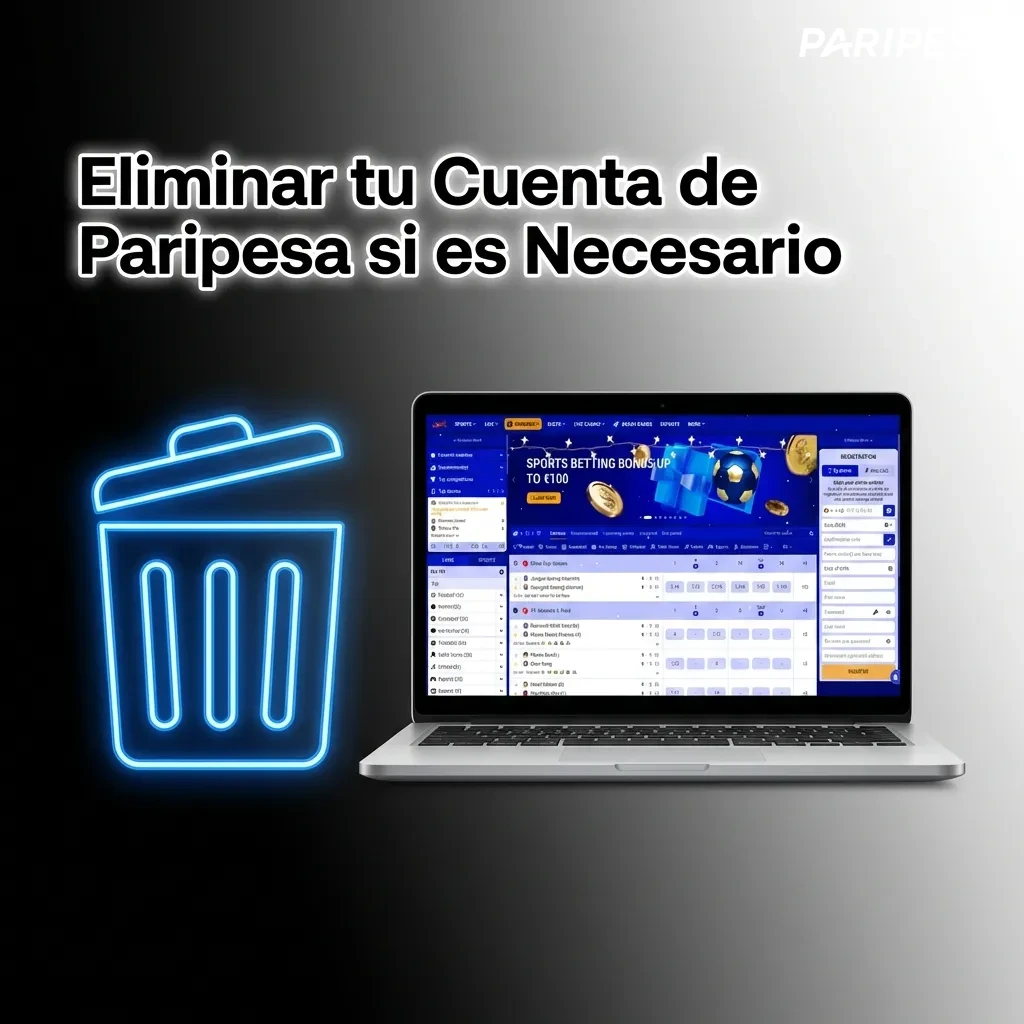 User closing Paripesa account through settings menu for responsible gaming or personal reasons