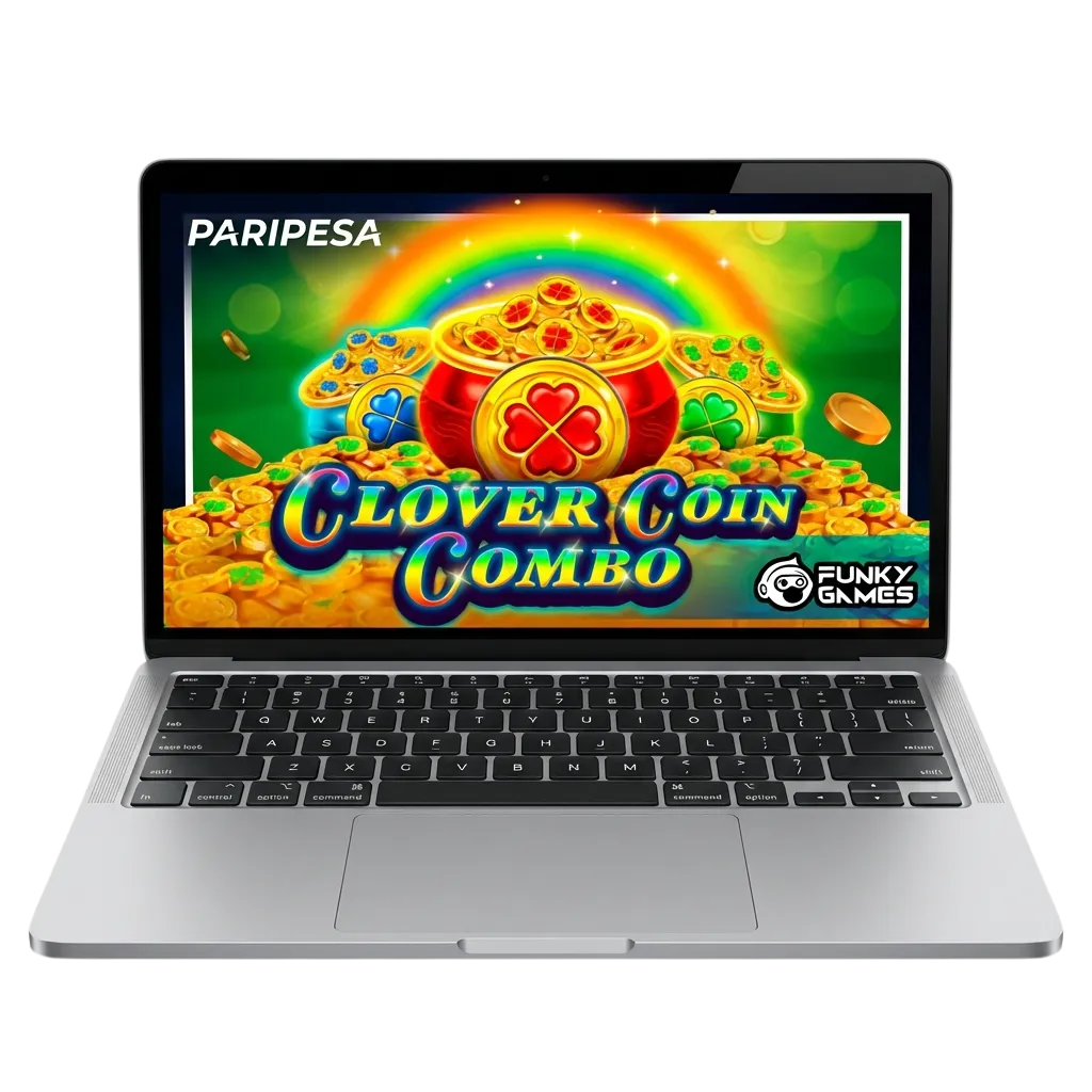 Clover Coin Combo slot game interface showing fast-paced gameplay with coin symbols and bonus features on Paripesa casino