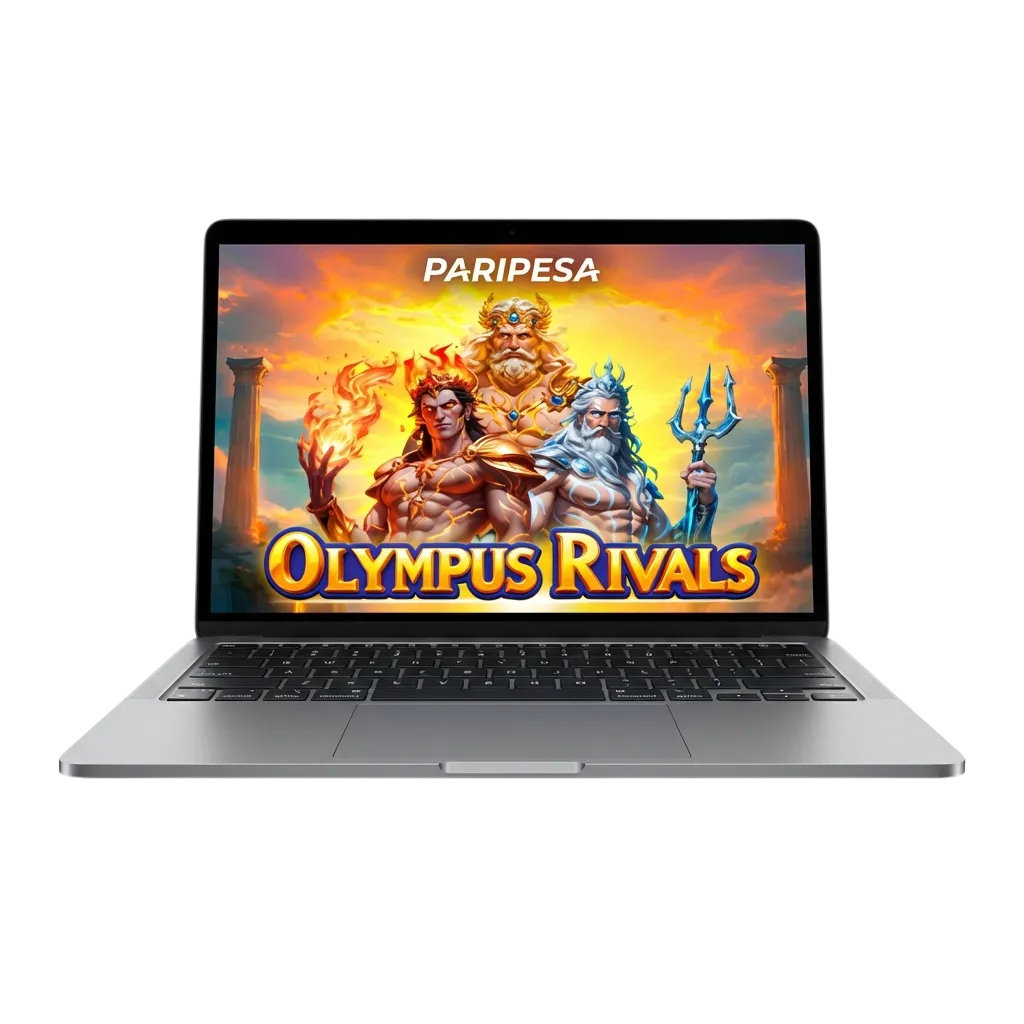 Olympus Rivals slot game interface showing Greek mythology theme with high volatility gameplay on Paripesa Chile platform