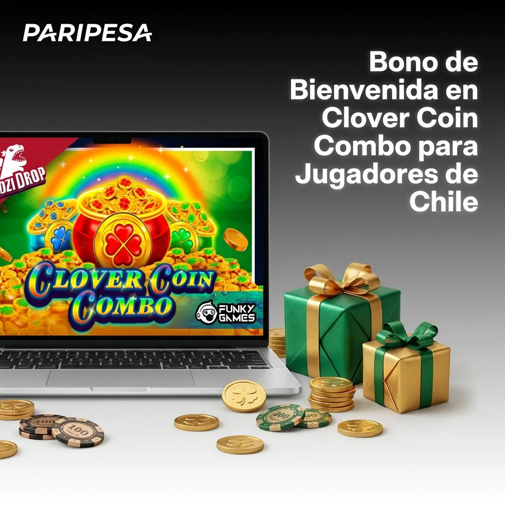 Paripesa welcome bonus for Chilean players: 100% first deposit match up to €100 plus free spins for Clover Coin Combo slot game