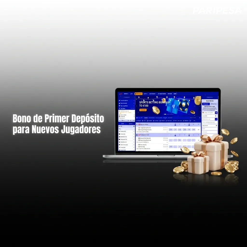 Welcome bonus offer showing 100% match on first deposit up to €100 plus free spins for new players in Chile