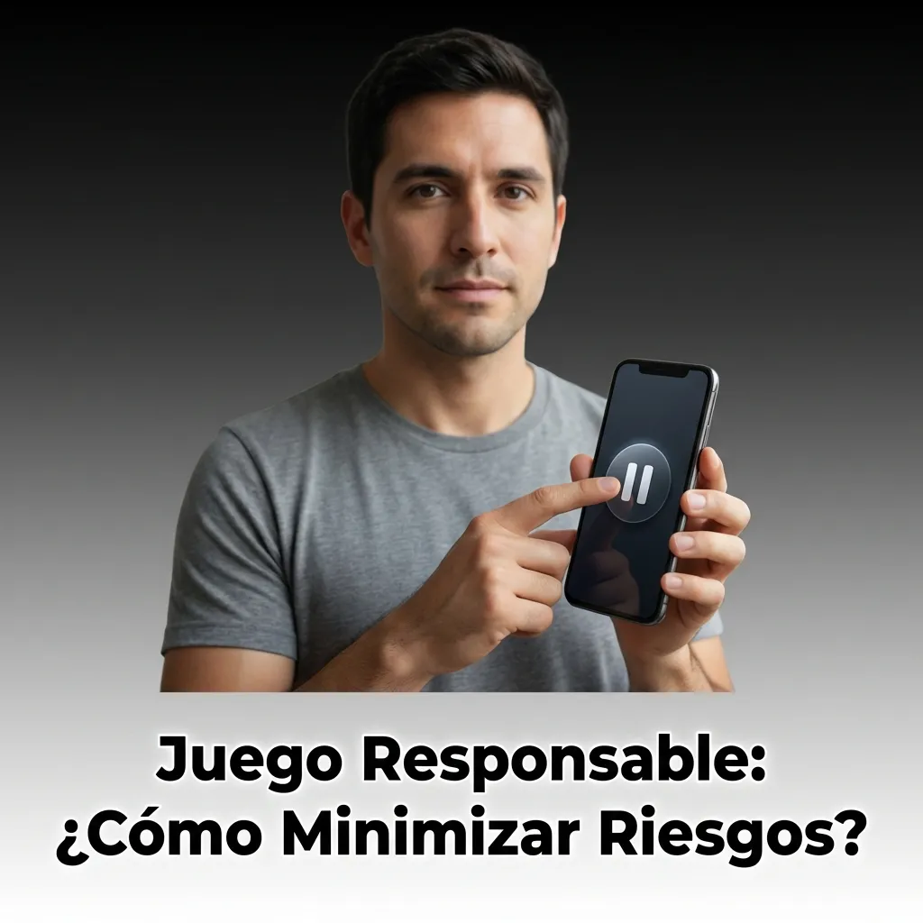 Persona estableciendo límites de juego responsable en casino online con presupuesto y controles de seguridad