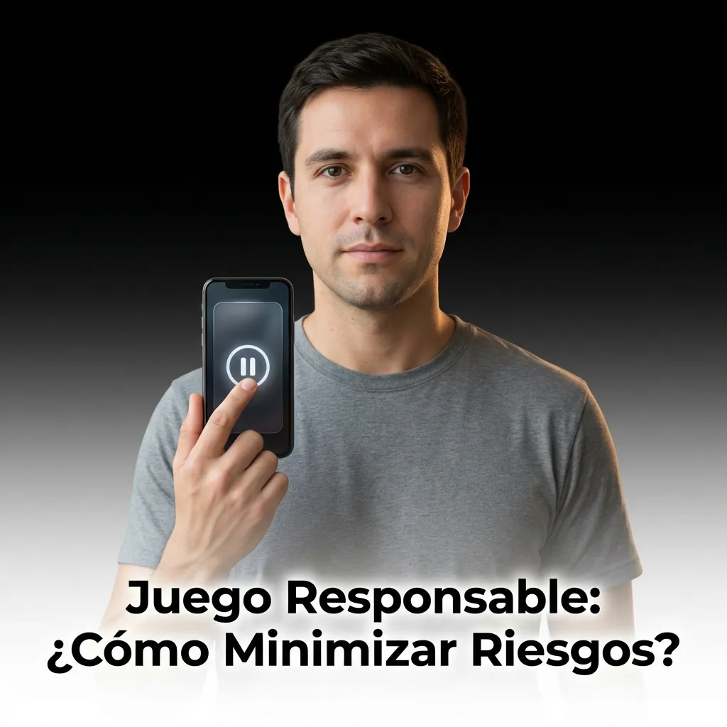 Persona estableciendo límites de presupuesto en dispositivo móvil para juego responsable y control financiero