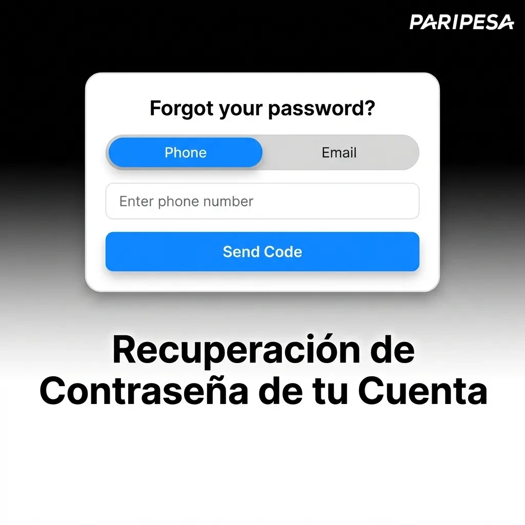 Pantalla de recuperación de contraseña mostrando campo de correo electrónico y botón de restablecer