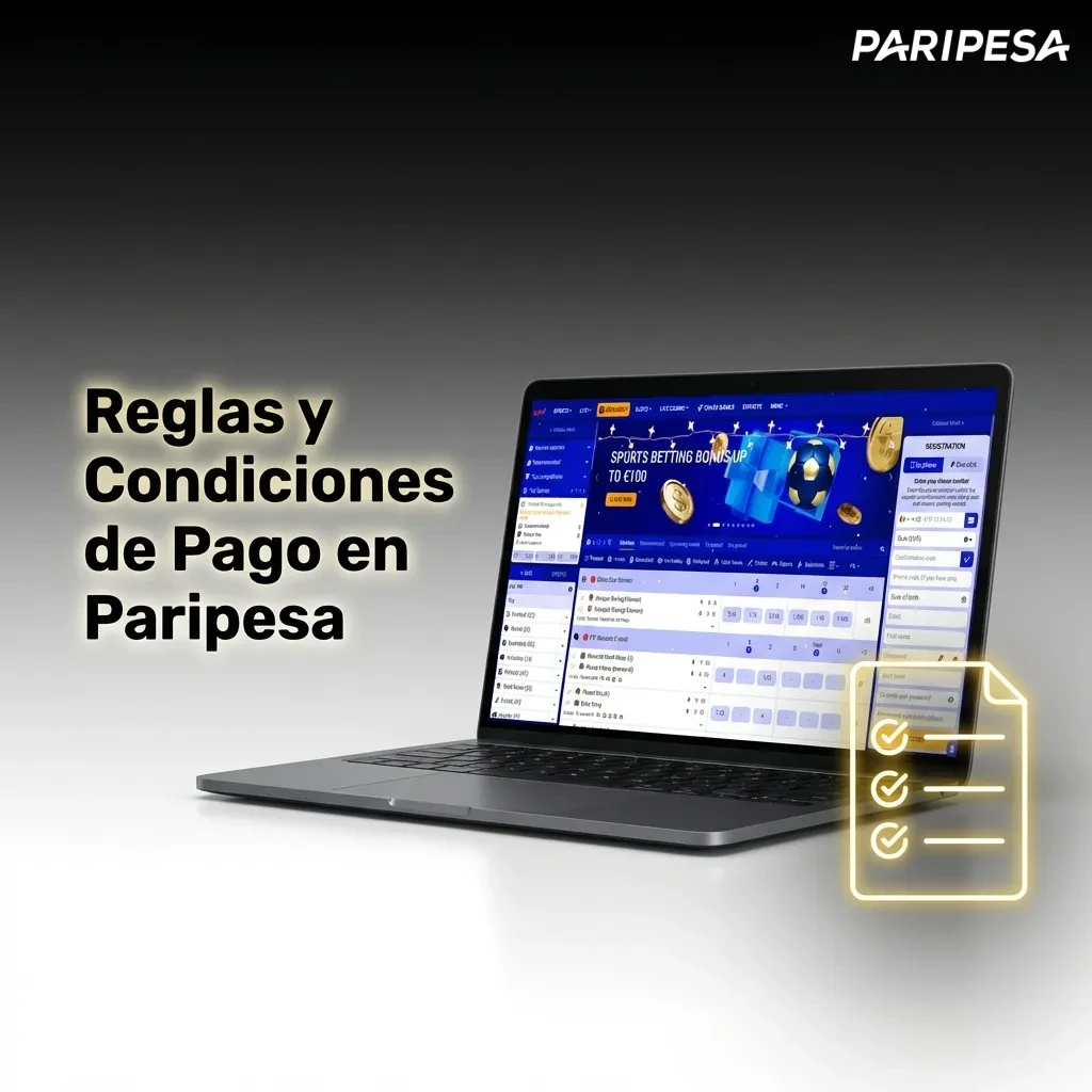 Documento mostrando reglas de pago en Paripesa: verificación, límites de retiro y condiciones de transacciones en Chile