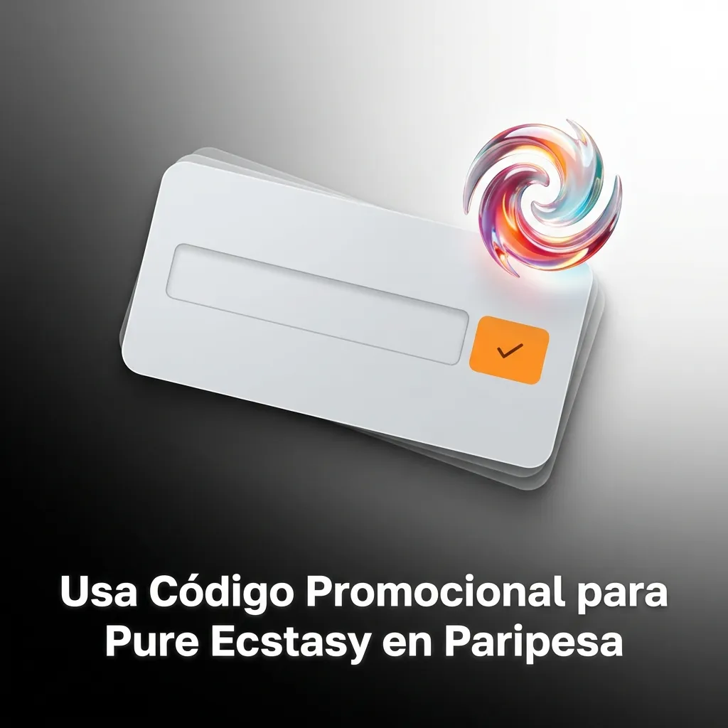 Jugador ingresando código promocional CASINO100 en Paripesa para obtener bono en Pure Ecstasy