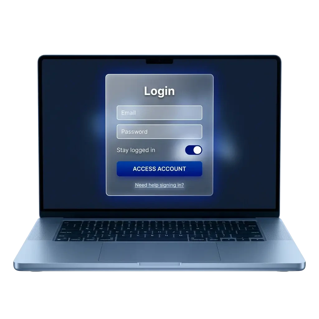 Pantalla de inicio de sesión seguro en Paripesa Chile para acceder a apuestas deportivas y casino.