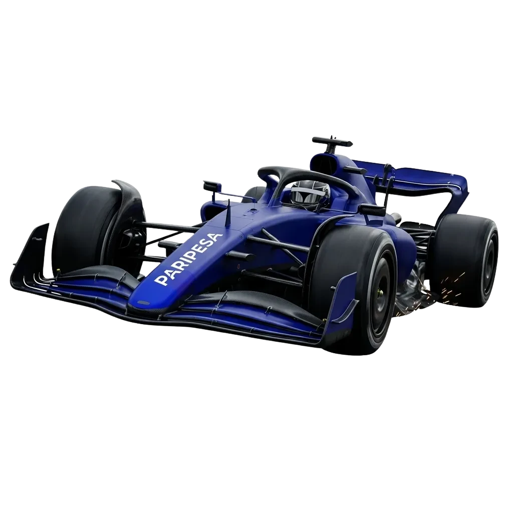 Paripesa Chile F1 betting interface showing live race odds, qualifying results, and driver matchups with welcome bonus