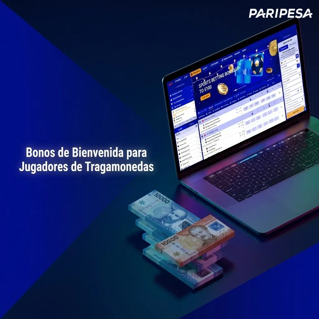 Paripesa welcome bonus promotion showing casino bonus package and free spins for new slot players