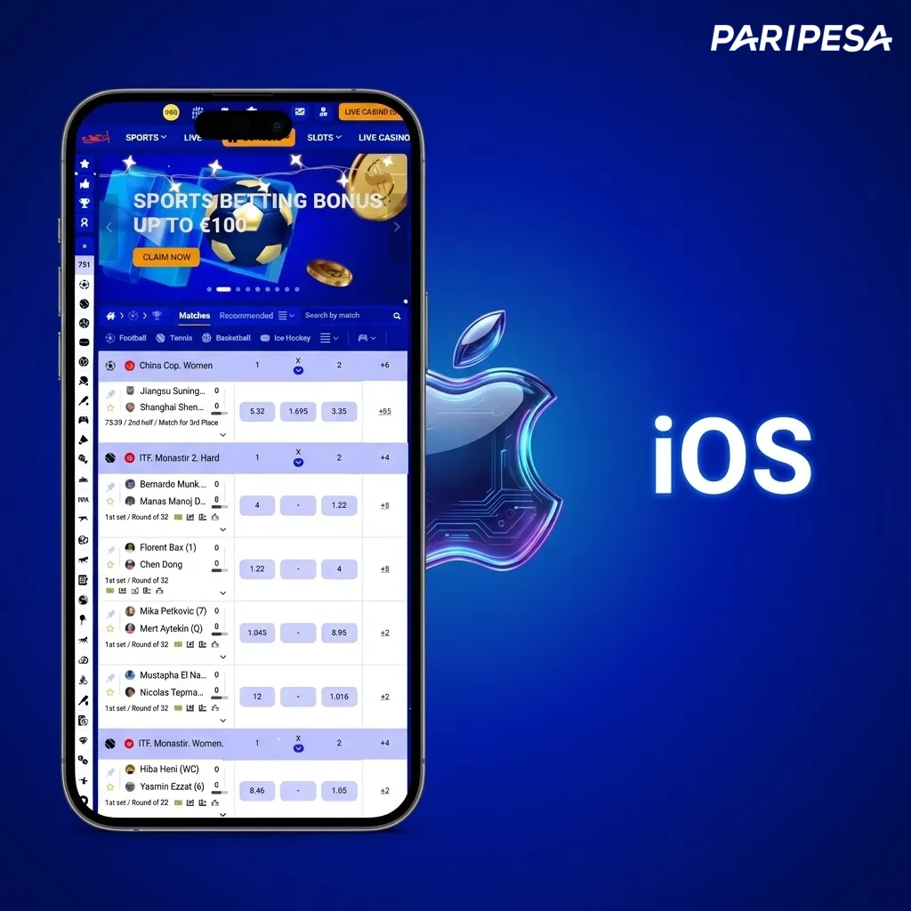 iOS app download button showing installation process for iPhone devices with App Store requirements