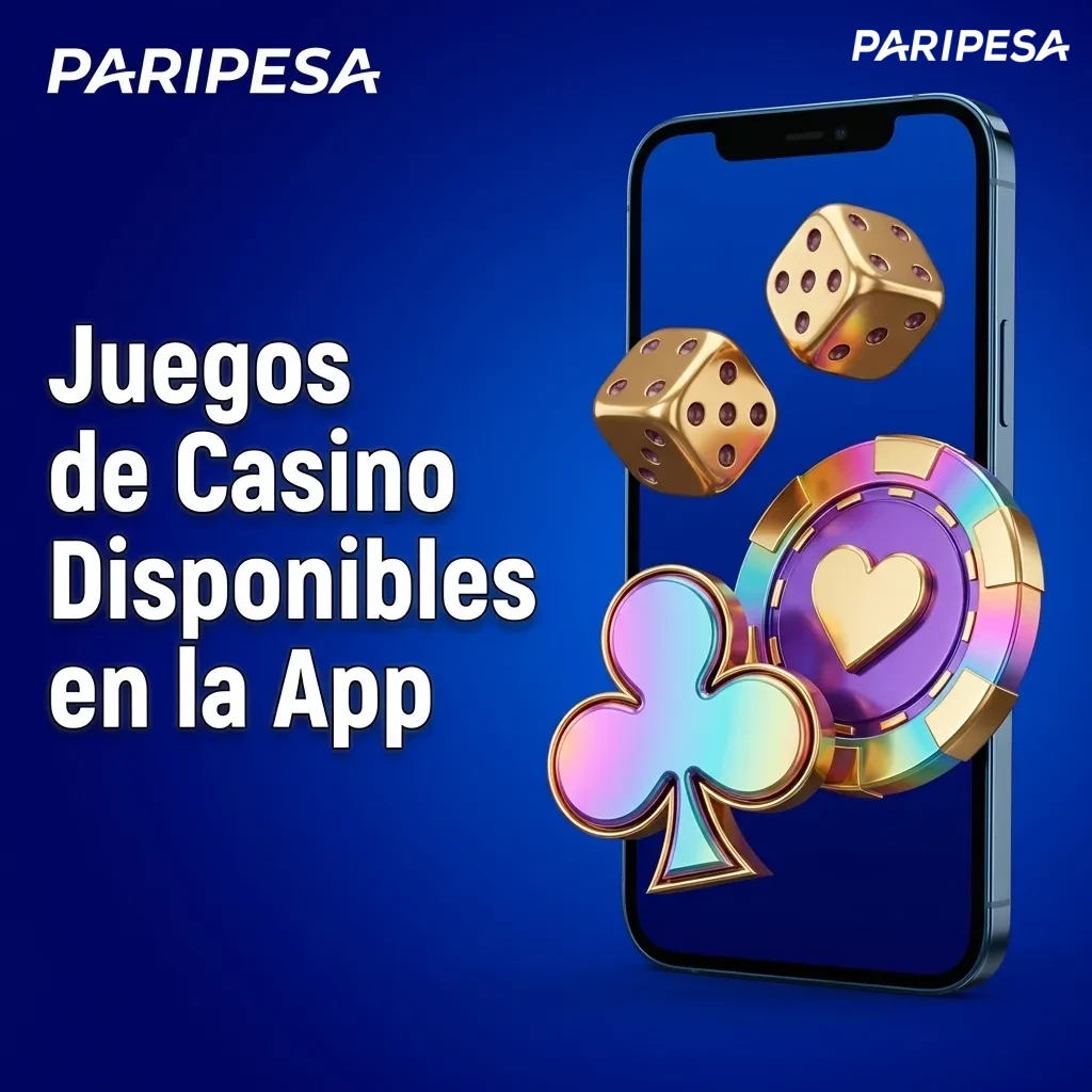 Paripesa mobile casino app displaying variety of slot games, live dealer tables, and casino game options on smartphone
