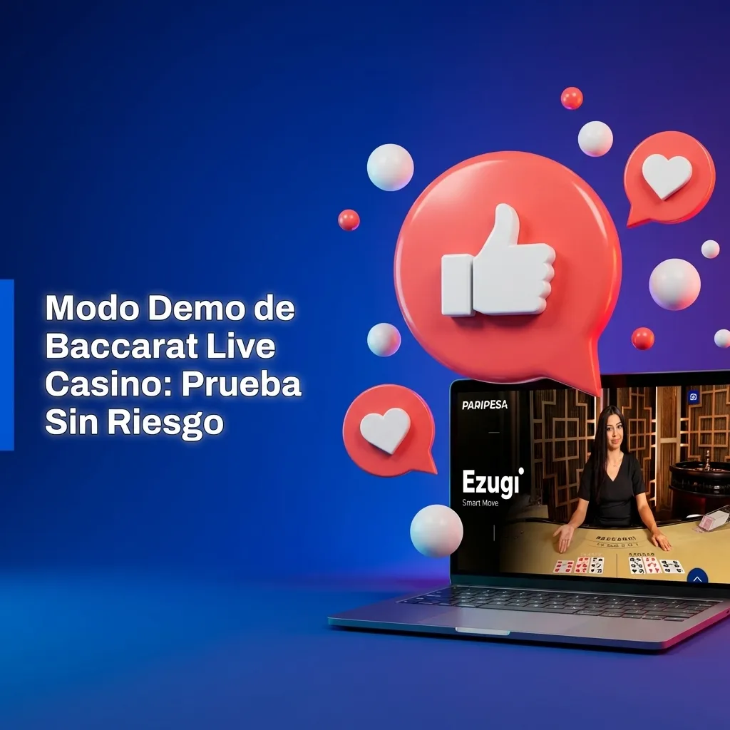 Jugador probando Baccarat Live en modo demo con saldo virtual en la interfaz de Paripesa sin riesgo financiero