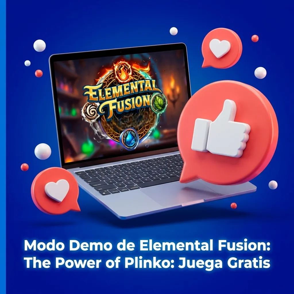 Pantalla de juego Elemental Fusion Plinko en modo demo mostrando tablero, multiplicadores y opciones de volatilidad