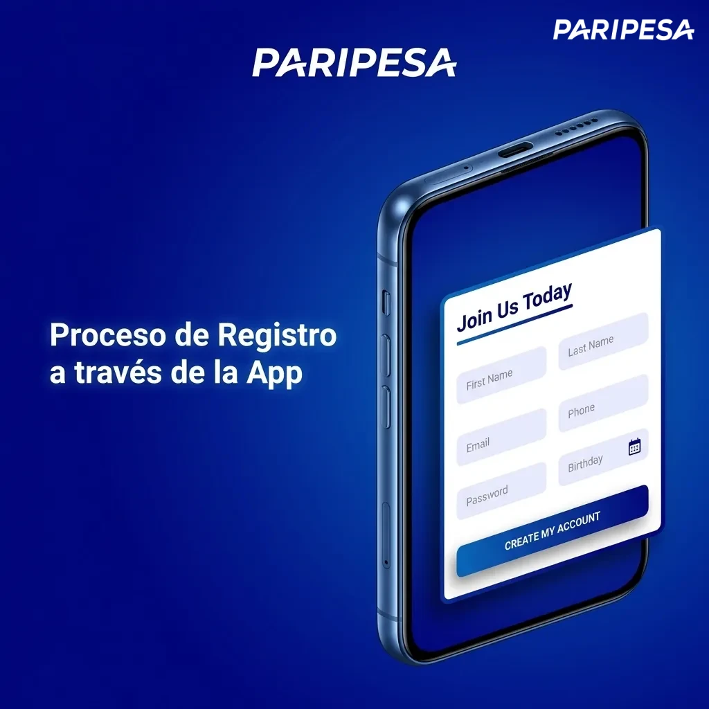 Mobile app registration screen showing step-by-step sign-up process with fields for phone, email, and password verification.