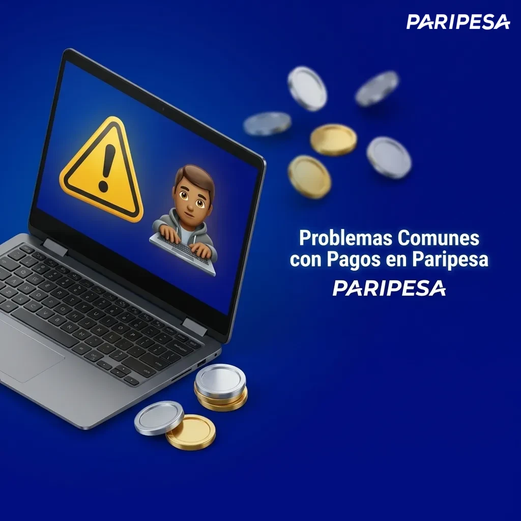 Usuarios revisando problemas de pago en Paripesa con íconos de transacciones rechazadas y soluciones de depósito/retiro