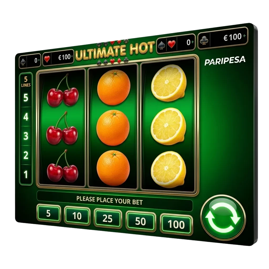 Paripesa online slots interface showing variety of casino games available in Chile with bonus offers